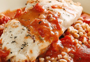 Mediterranean Style Cod and Tomatoes