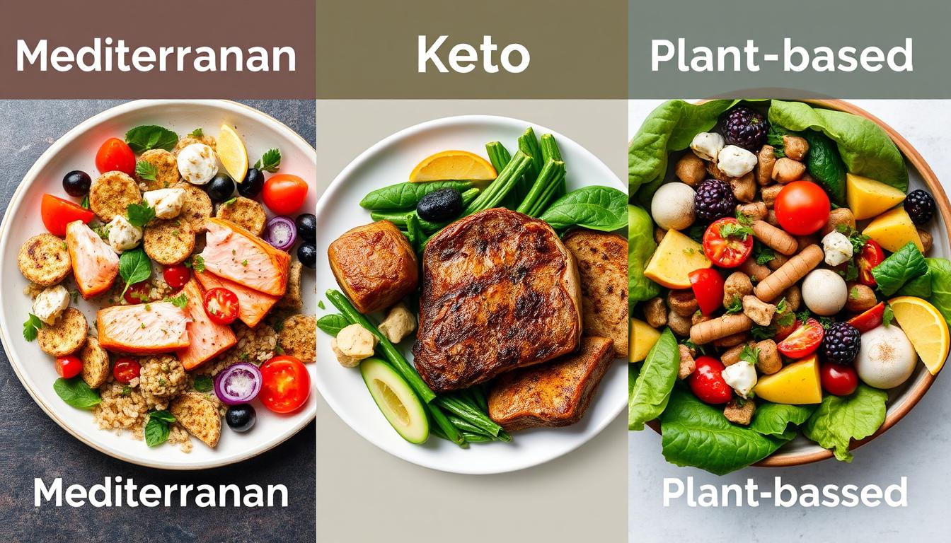 Comparison of Mediterranean diet with keto and plant-based diets
