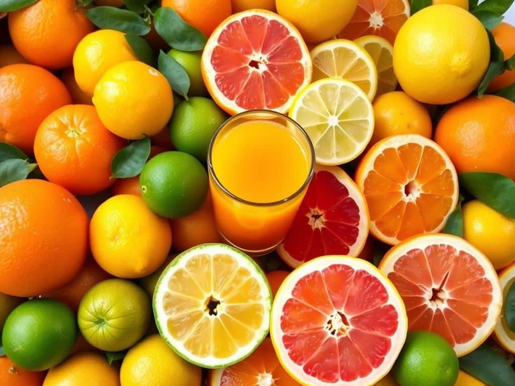Assortment of citrus fruits including oranges, lemons and grapefruits that reduce blood pressure Assortment of citrus fruits including oranges, lemons and grapefruits that reduce blood pressure