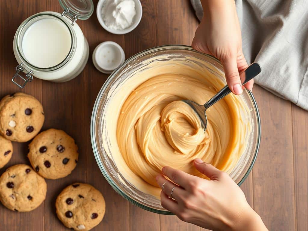 Homemade cookies being made with coconut oil, showing when coconut oil is appropriate to use