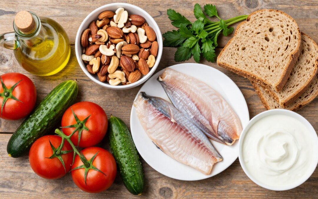 mediterranean diet foods for insulin resistance including olive oil vegetables and fish