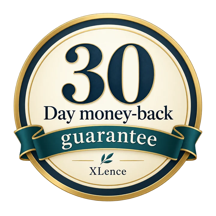 XLence 30-day money-back guarantee seal